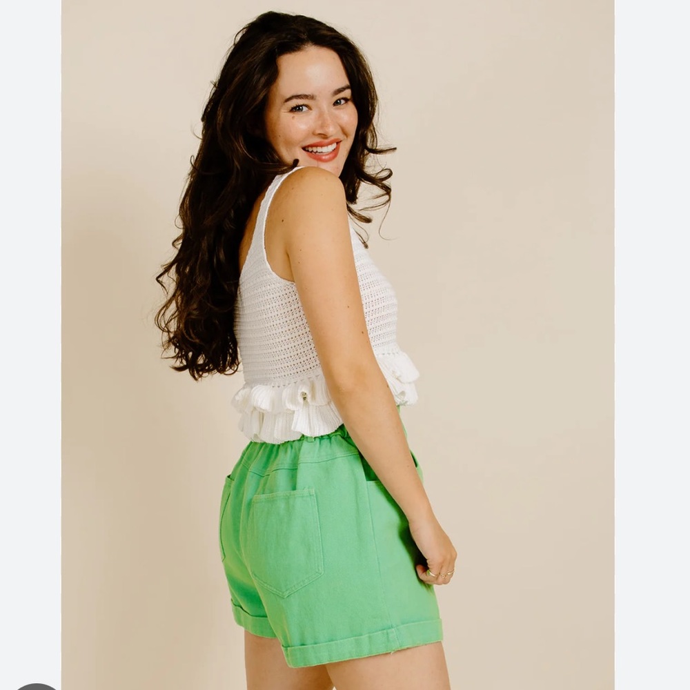 Vinnie Louise Apple Green Shorts